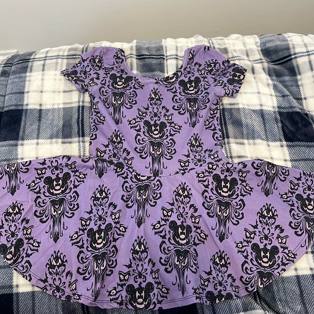 Wild Rich Kids Haunted Mansion skirted Leo, size 7/8, color purple and black